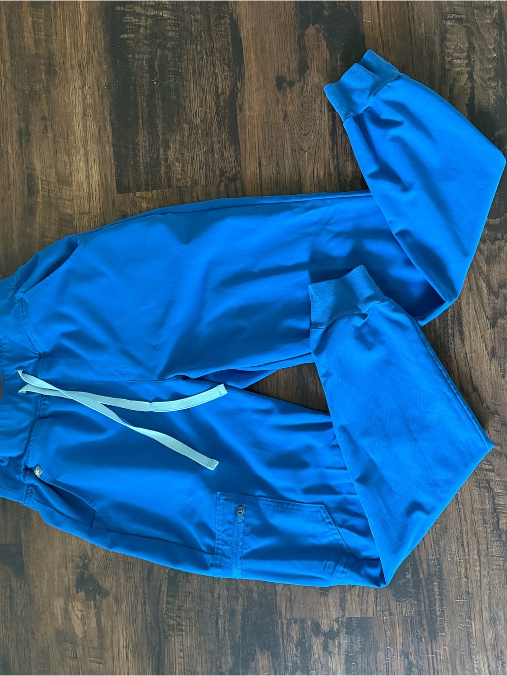 Figs Bright Blue Drawstring Jogger Scrub Pants